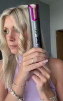 using the glamwave cordless automatic cordless curler