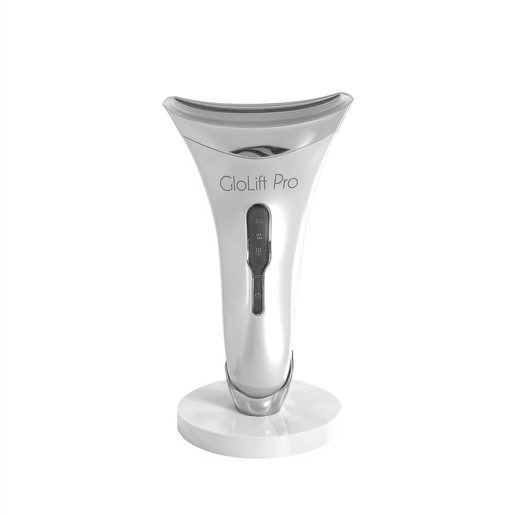 GloLift Pro handheld EMS and LED facial tool in white