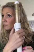 using the twist & curl rotating hair curler